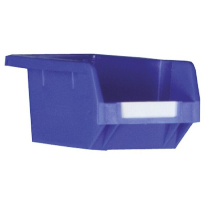 RS PRO PP Storage Bin, 80mm x 109mm, Blue