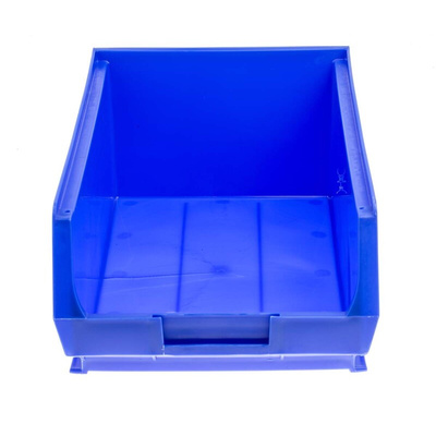 RS PRO PP Storage Bin, 130mm x 239mm, Blue