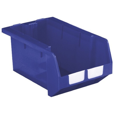 RS PRO PP Storage Bin, 246mm x 335mm, Blue