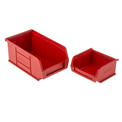 RS PRO PP Louvre Panel Storage Unit, 50mm x 100mm, Blue, Red
