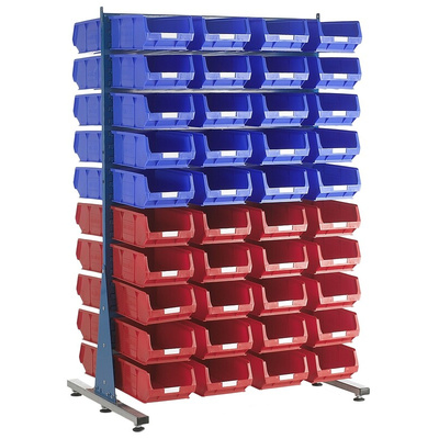 RS PRO PP Louvre Panel Storage Unit, 2000mm x 1000mm, Blue