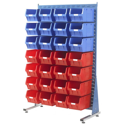 RS PRO PP Louvre Panel Storage Unit, 2000mm x 1000mm, Blue