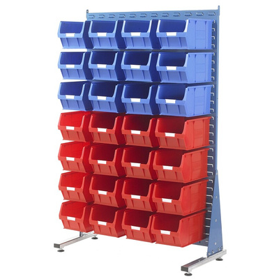 RS PRO PP Louvre Panel Storage Unit, 1500mm x 1000mm, Blue