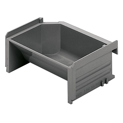 Bosch Rexroth Plastic Storage Bin, 50mm x 123mm, Black