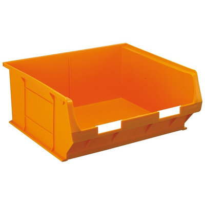 RS PRO PP Storage Bin, 180mm x 419mm, Orange