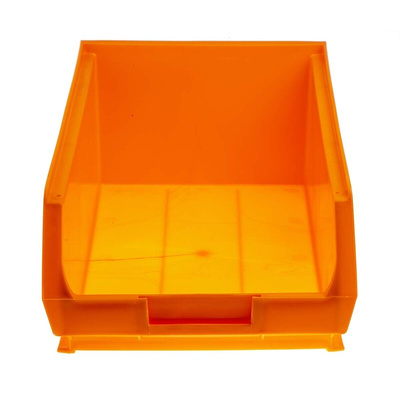 RS PRO PP Storage Bin, 130mm x 205mm, Orange