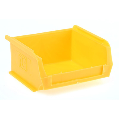 RS PRO PP Storage Bin, 50mm x 100mm, Yellow