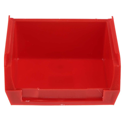 RS PRO PP Storage Bin, 50mm x 100mm, Red