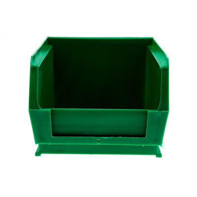 RS PRO PP Storage Bin, 76mm x 101mm, Green