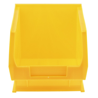 RS PRO PP Storage Bin, 130mm x 150mm, Yellow
