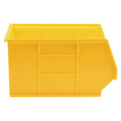 RS PRO PP Storage Bin, 130mm x 150mm, Yellow