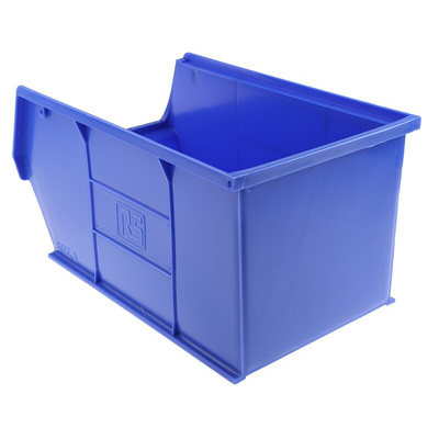 RS PRO PP Storage Bin, 181mm x 205mm, Blue