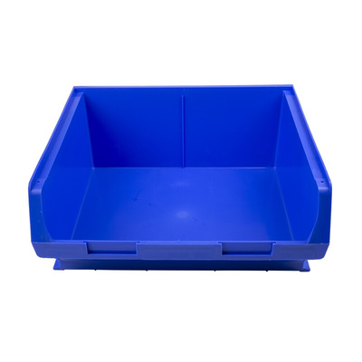 RS PRO PP Storage Bin, 180mm x 419mm, Blue