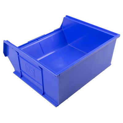 RS PRO PP Storage Bin, 180mm x 419mm, Blue