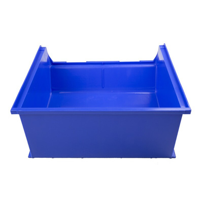 RS PRO PP Storage Bin, 180mm x 419mm, Blue