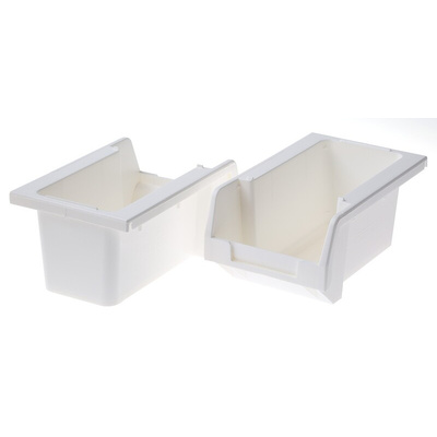 RS PRO Plastic Storage Bin, 80mm x 109mm, Natural