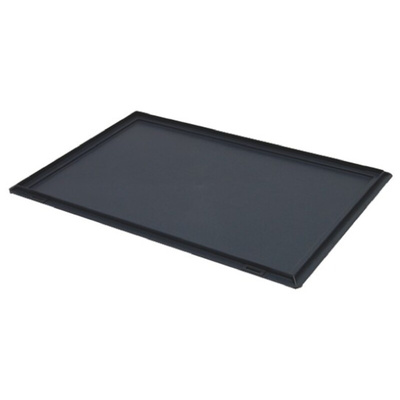 RS PRO Grey PP Storage Box Lid, 600mm x 400mm x 16mm