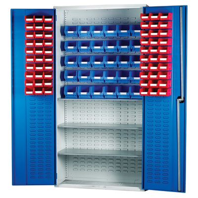 RS PRO Steel  Lockable Storage Cabinet, 2000 x 1015 x 430mm