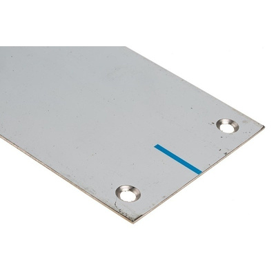 RS PRO Stainless Steel Polished Screw Mounted Push Plate, 330 x 75mm