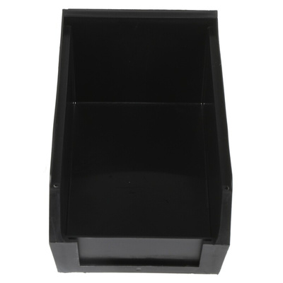 RS PRO PP Storage Bin, 75mm x 100mm, Black