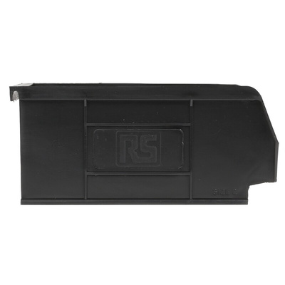 RS PRO PP Storage Bin, 75mm x 100mm, Black