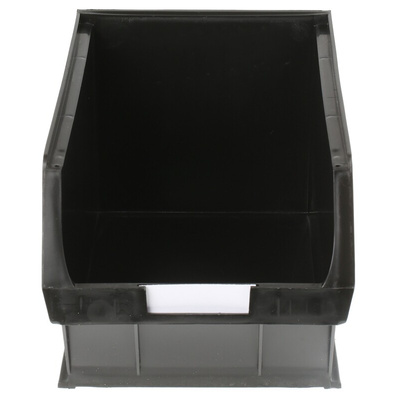 RS PRO PP Storage Bin, 182mm x 205mm, Black