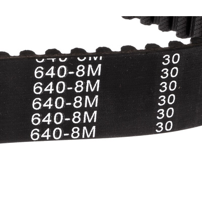 RS PRO Timing Belt, 80 Teeth, 640mm Length, 30mm Width