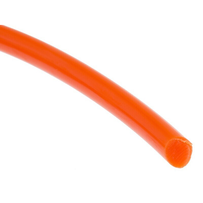 RS PRO 5m 6.3mm diameter Orange Round Polyurethane Belt for use with 38mm minimum pulley diameter