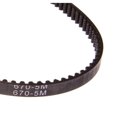 RS PRO Timing Belt, 134 Teeth, 670mm Length, 9mm Width