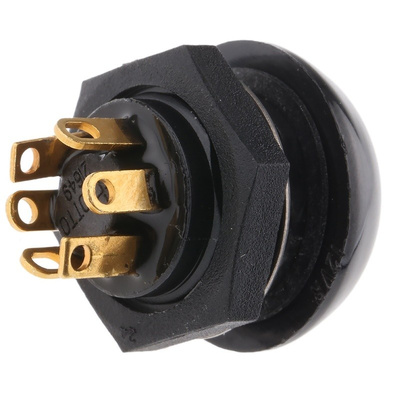 Otto Single Pole Double Throw (SPDT) Momentary Push Button Switch, IP68, 20 (Dia.)mm, Panel Mount