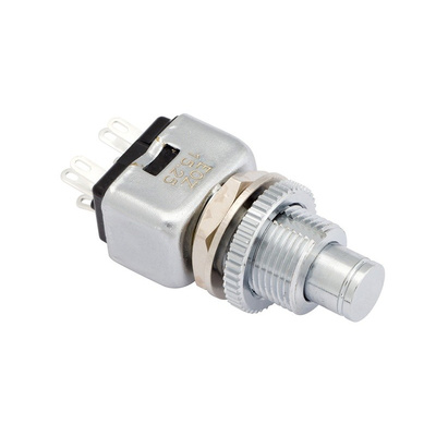 EOZ Double Pole Double Throw (DPDT) Momentary Push Button Switch, IP65, IP67, 10.2 (Dia.)mm, Panel Mount, 48 V dc, 220