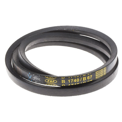 RS PRO Drive Belt, belt section B, 1700mm Length