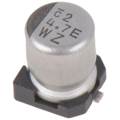 Nichicon 4.7μF Electrolytic Capacitor 25V dc, Surface Mount - UWZ1E4R7MCL1GB