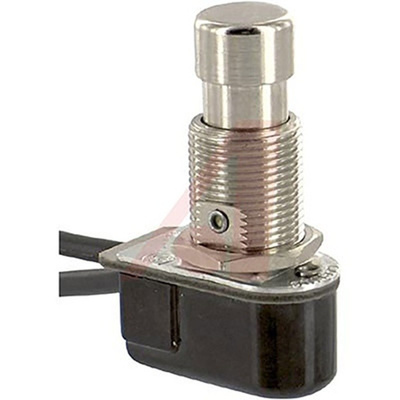 Carling Technologies Single Pole Single Throw (SPST) Latching Push Button Switch, 12.7 (Dia.)mm, Panel Mount, 250V ac
