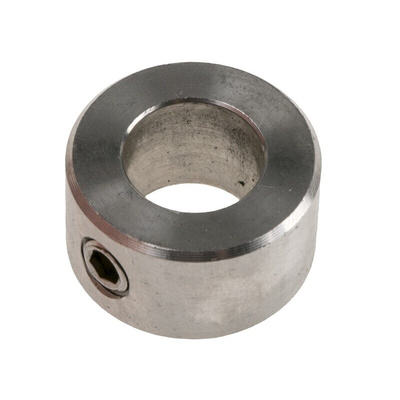 RS PRO Shaft Collar One Piece Set Screw, Bore 12mm, OD 22mm, W 12mm, Stainless Steel