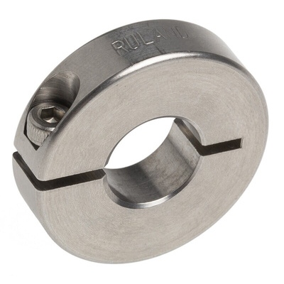 Ruland Shaft Collar One Piece Clamp Screw, Bore 12mm, OD 30mm, W 8mm, Stainless Steel