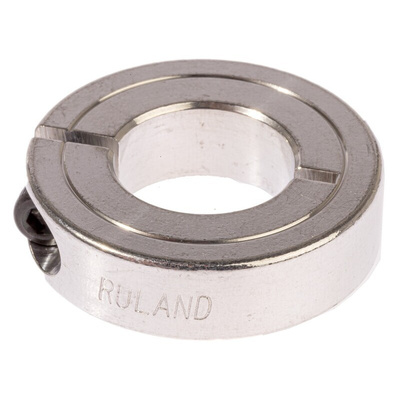 Ruland Shaft Collar One Piece Clamp Screw, Bore 15mm, OD 30mm, W 8mm, Aluminium