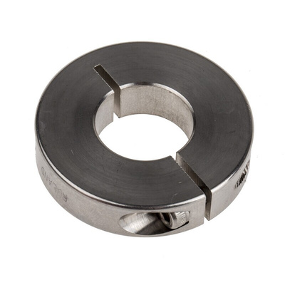 Ruland Shaft Collar One Piece Clamp Screw, Bore 25mm, OD 45mm, W 10mm, Aluminium