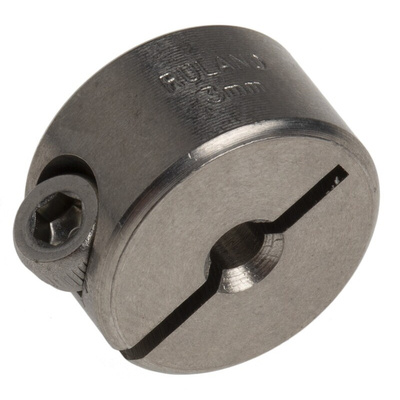 Ruland Shaft Collar One Piece Clamp Screw, Bore 3mm, OD 16mm, W 9mm, Stainless Steel
