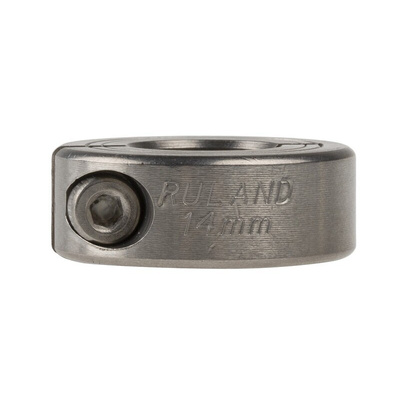 Ruland Shaft Collar One Piece Clamp Screw, Bore 14mm, OD 30mm, W 11mm, Stainless Steel