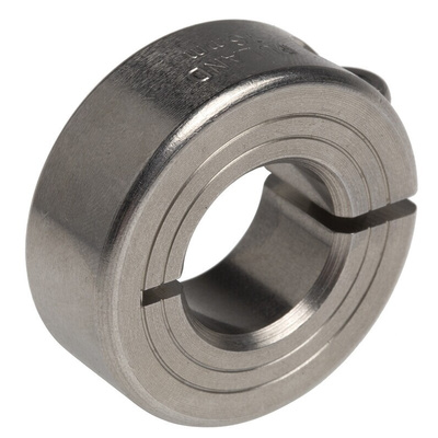 Ruland Shaft Collar One Piece Clamp Screw, Bore 16mm, OD 34mm, W 13mm, Stainless Steel