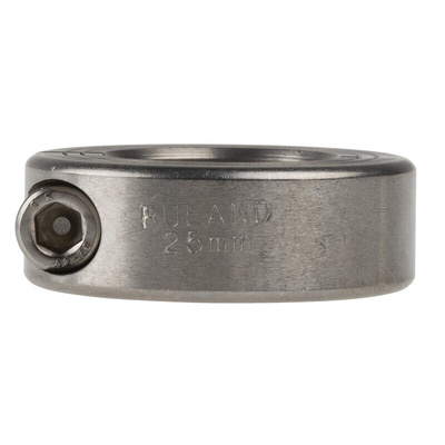 Ruland Shaft Collar One Piece Clamp Screw, Bore 25mm, OD 45mm, W 15mm, 303 Stainless Steel