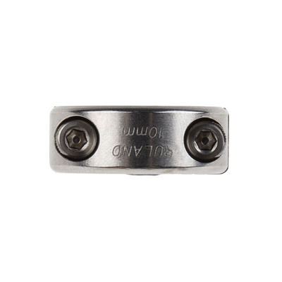 Ruland Shaft Collar Two Piece Clamp Screw, Bore 10mm, OD 24mm, W 9mm, Stainless Steel