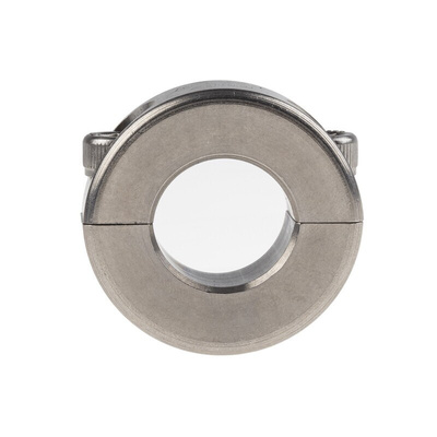 Ruland Shaft Collar Two Piece Clamp Screw, Bore 20mm, OD 40mm, W 15mm, Stainless Steel