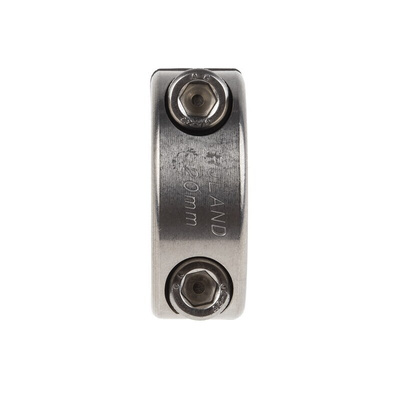 Ruland Shaft Collar Two Piece Clamp Screw, Bore 20mm, OD 40mm, W 15mm, Stainless Steel