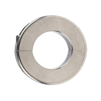 Ruland Shaft Collar Two Piece Clamp Screw, Bore 30mm, OD 54mm, W 15mm, Stainless Steel