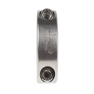 Ruland Shaft Collar Two Piece Clamp Screw, Bore 30mm, OD 54mm, W 15mm, Stainless Steel