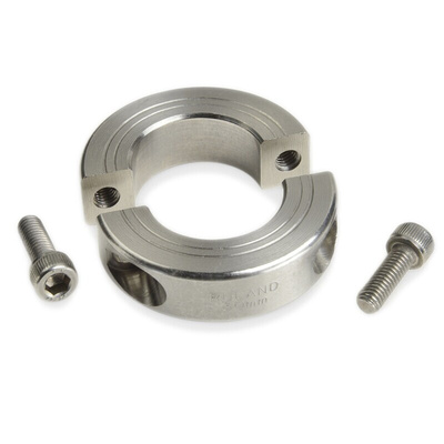 Ruland Shaft Collar Two Piece Clamp Screw, Bore 35mm, OD 57mm, W 15mm, Stainless Steel