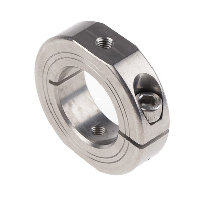 Ruland Shaft Collar One Piece Clamp Screw, Bore 30mm, OD 54mm, W 15mm, Stainless Steel