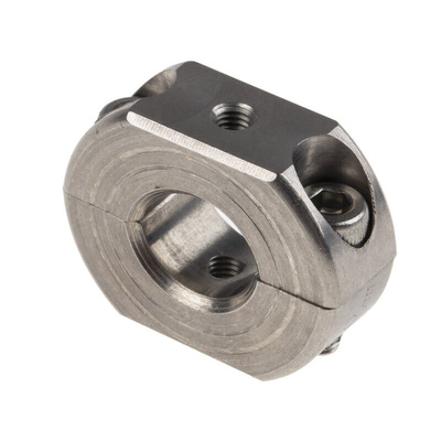 Ruland Shaft Collar Two Piece Clamp Screw, Bore 10mm, OD 24mm, W 9mm, Stainless Steel
